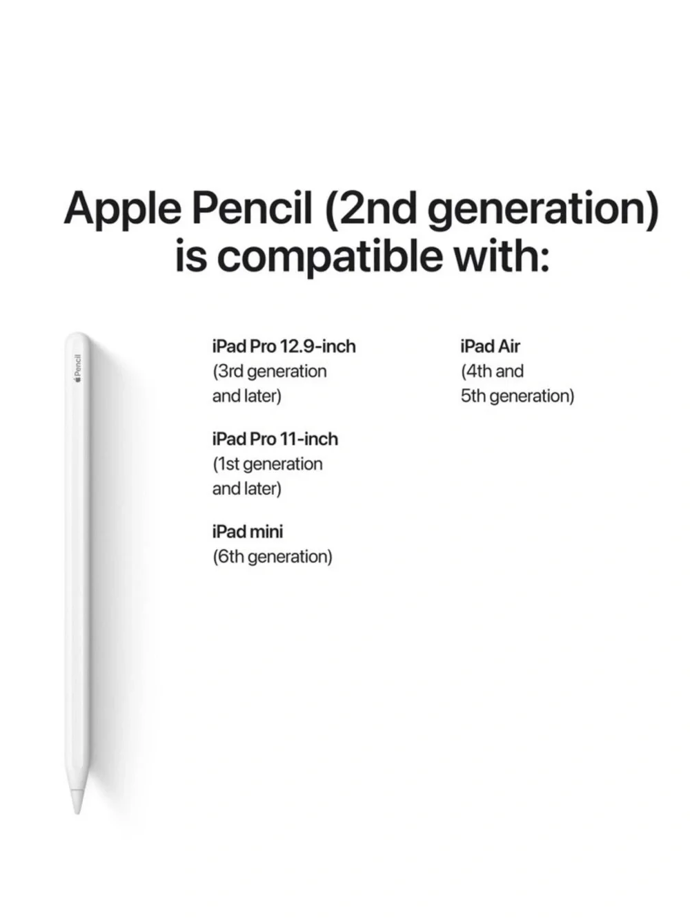 Apple *never used*